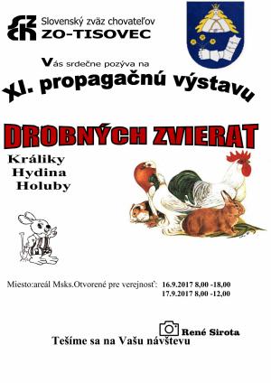 XI. propagačná výstava drobných zvierat