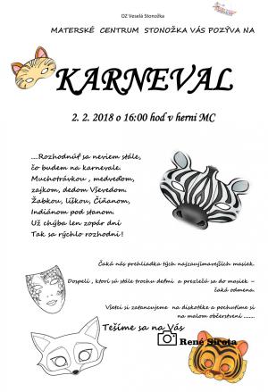 Materské centrum  Stonožka vás pozýva na karneval 1