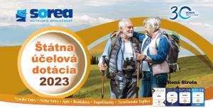 Ponuka pobytov so štátnou účelovou dotáciou pre rok 2023