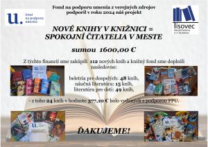 Nové knihy v knižnici - - spokojní čitatelia v meste 1