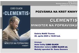 Krst knihy Clementis - Minister na popravisku 1